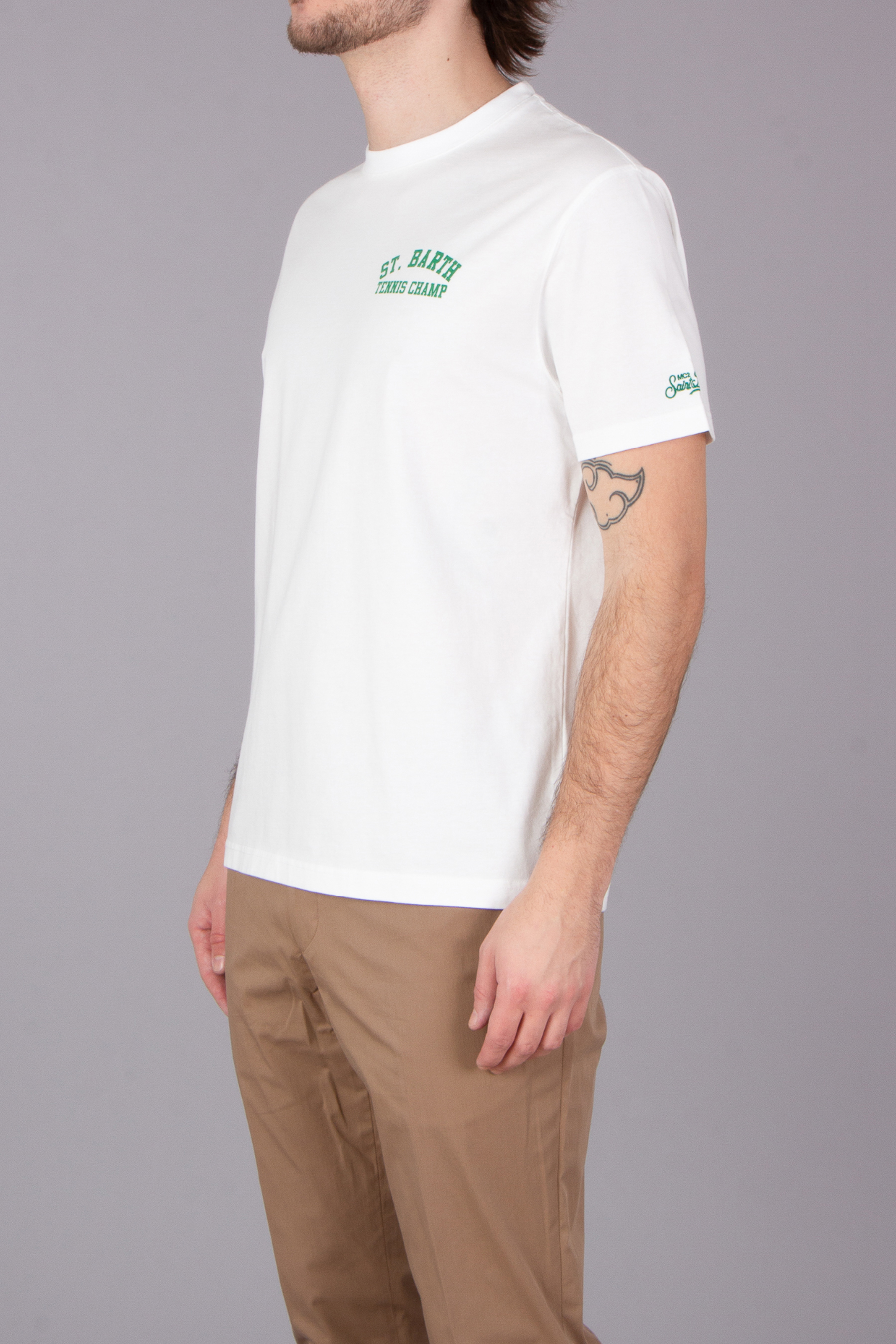MC 2 SAINT BARTH Snoopy Tennis Champ Organic Cotton Jersey T-Shirt MC 2 SAINT BARTH Snoopy Tennis Champ Organic Cotton Jersey T-Shirt