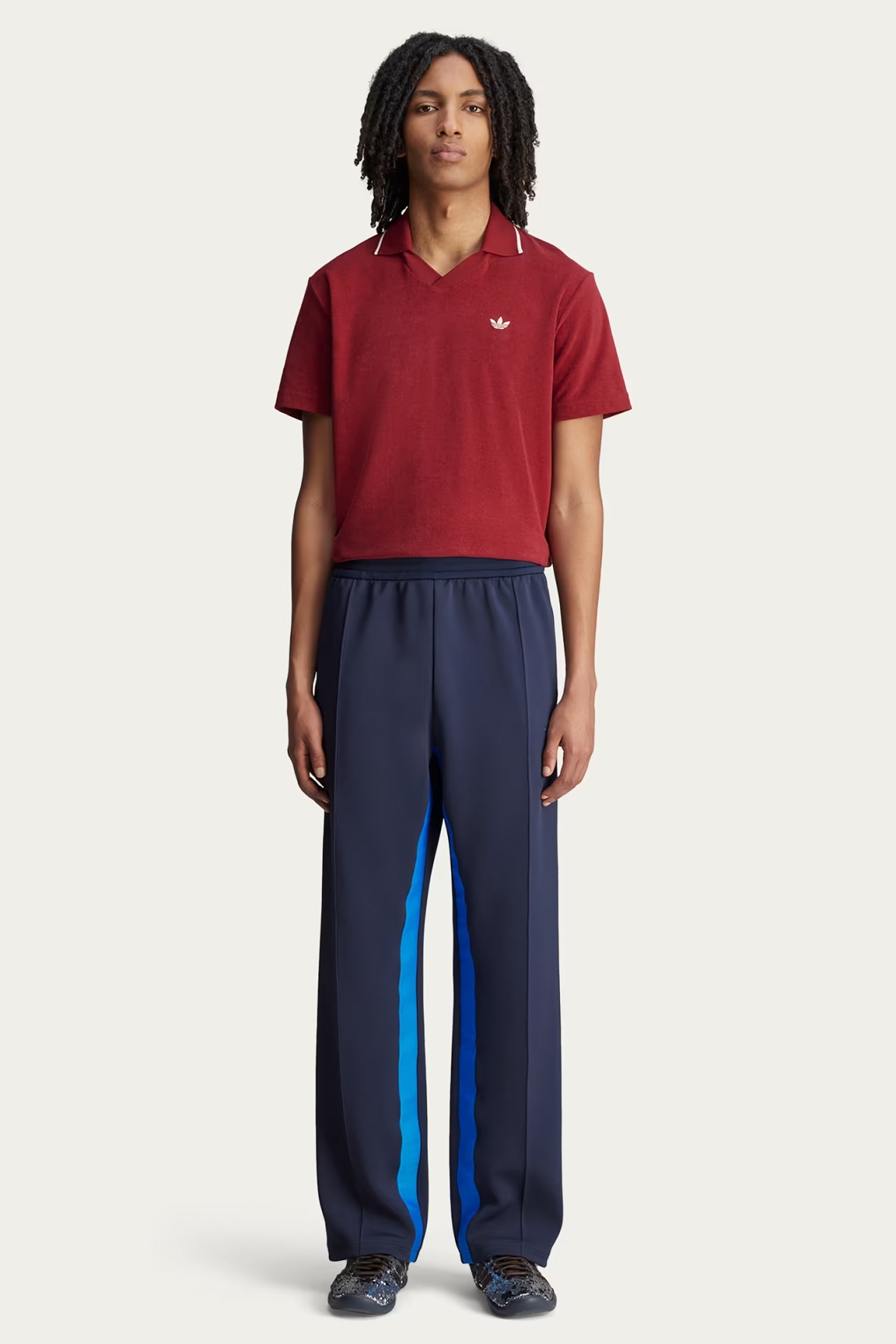 ADIDAS X Wales Bonner Regular Fit Recycled Polyester Stretch Piqué Track Pants Bekleidung, Hosen, T-shirt, Person
