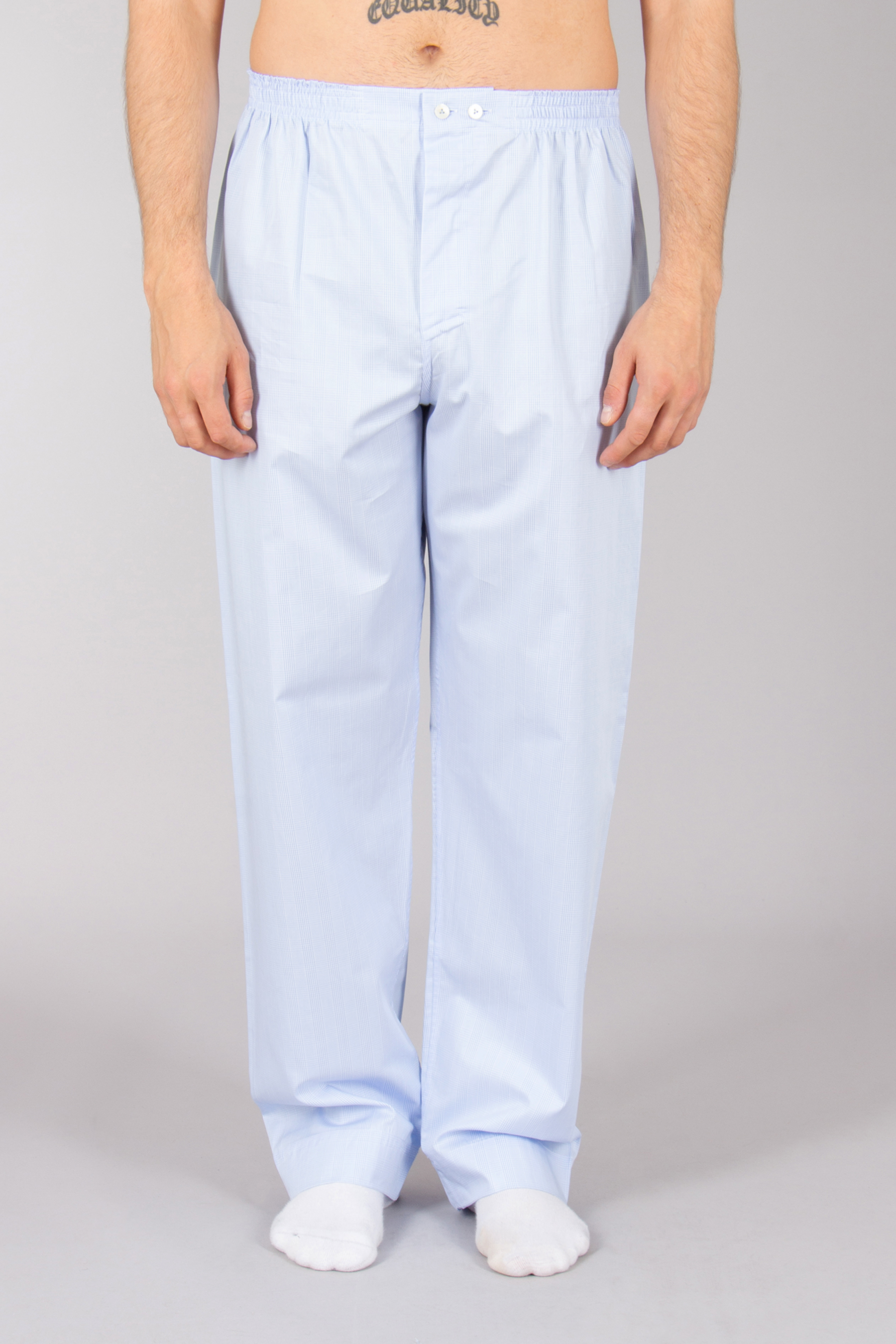 VAN LAACK Relaxed Fit Checked Cotton Poplin Pyjama Carlo Bekleidung, Hosen