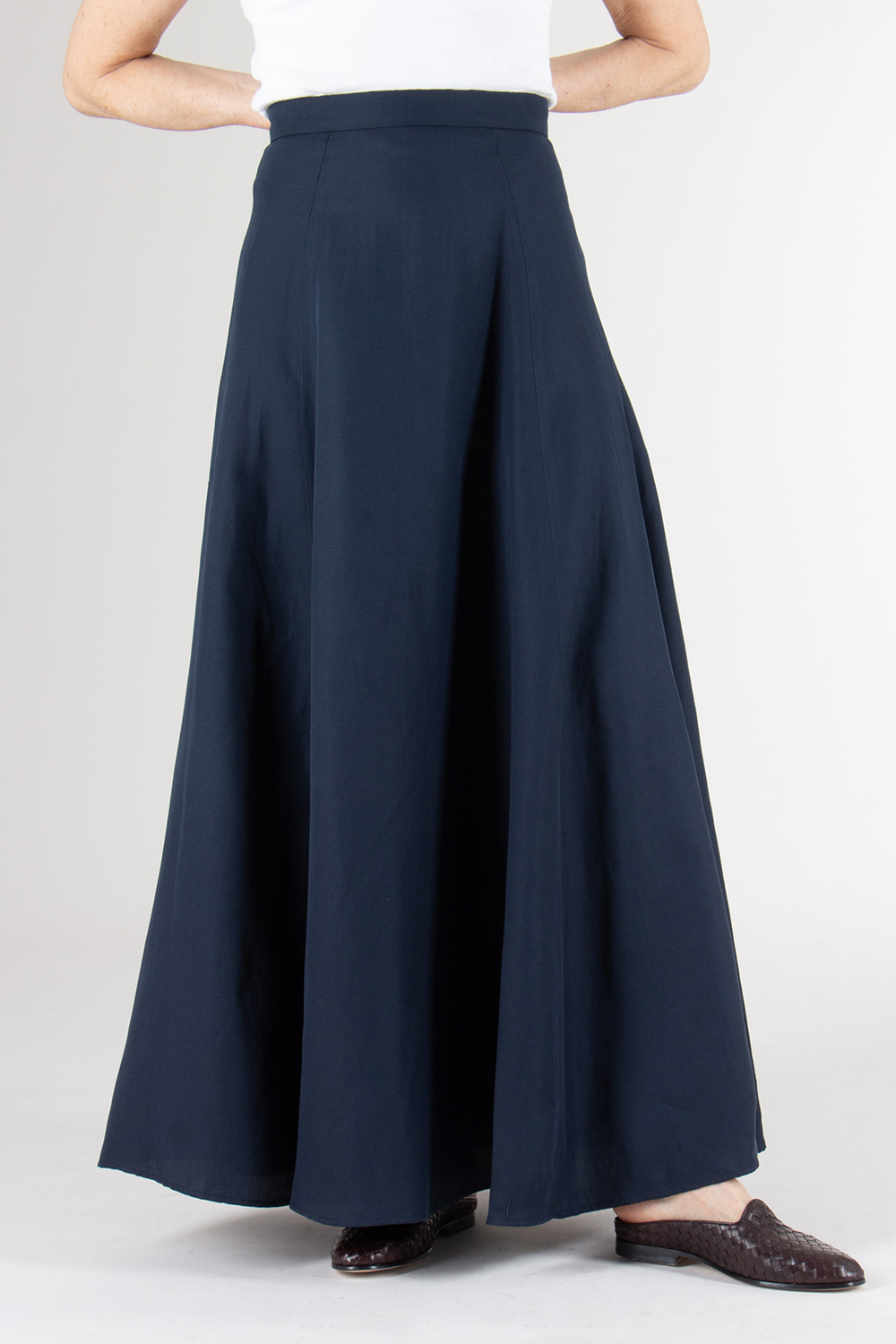 WOOLRICH Linen Blend Long Skirt