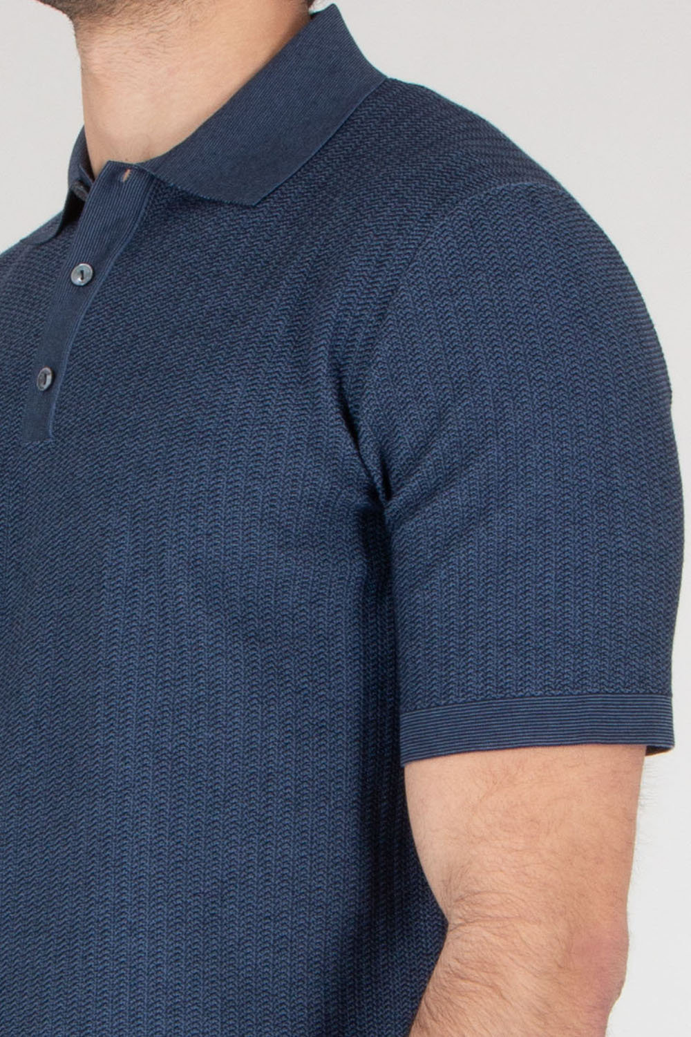 AGNONA Regular Fit Structured Cotton-Silk Blend Knit Polo