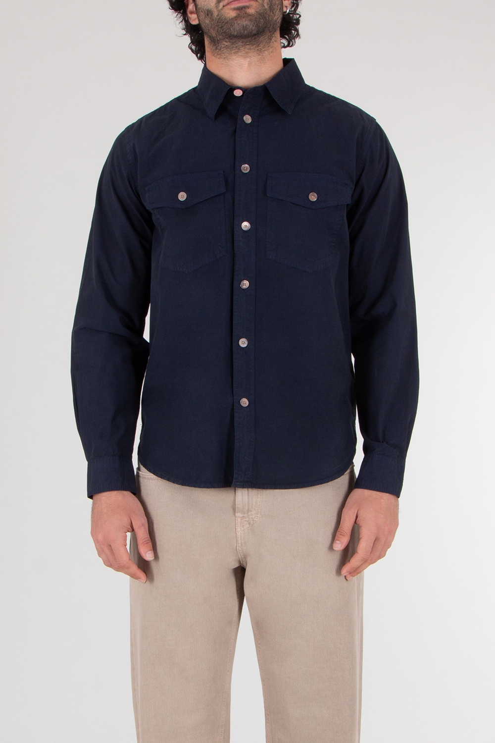 PAUL SMITH Regular Fit Organic Cotton Poplin Shirt