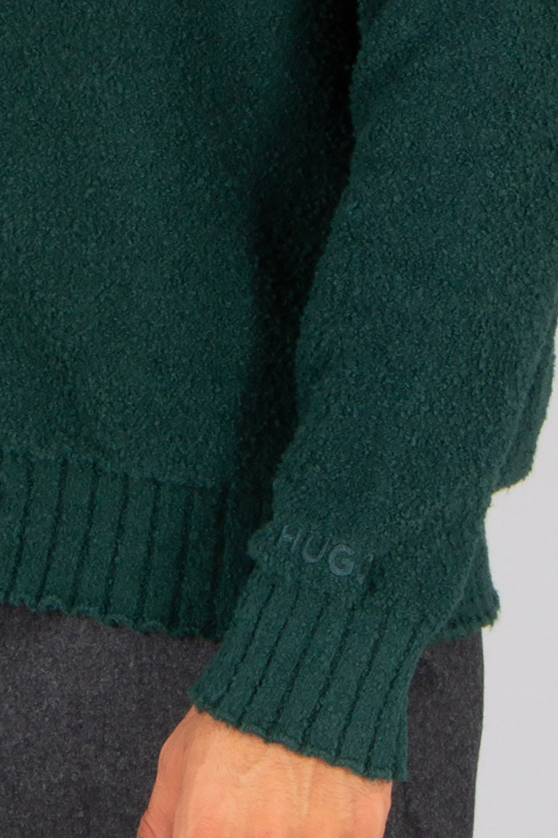 HUGO Regular Fit Cotton Blend Slub Cardigan San Joseph Bekleidung, Strickwaren, Pullover