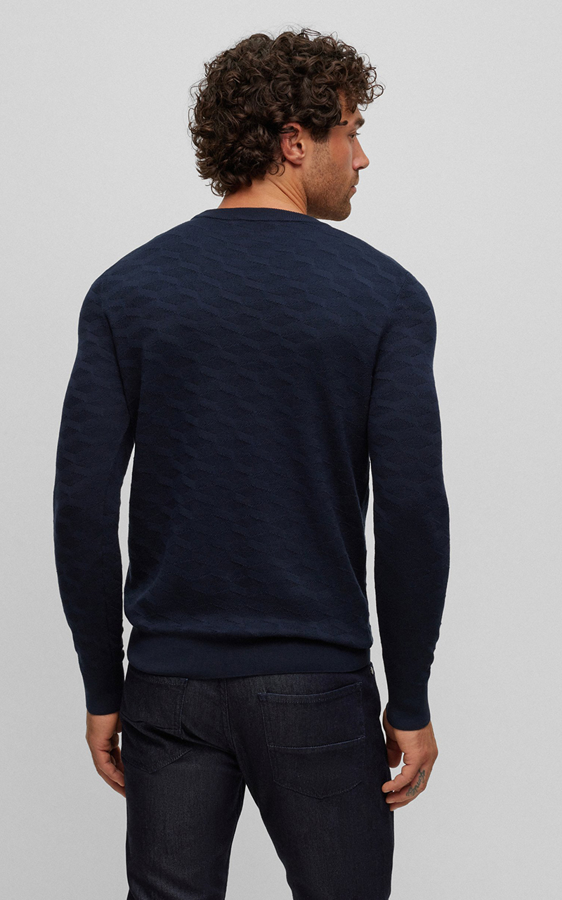 BOSS Silk Knit Sweater L-Odante BOSS Silk Knit Sweater L-Odante