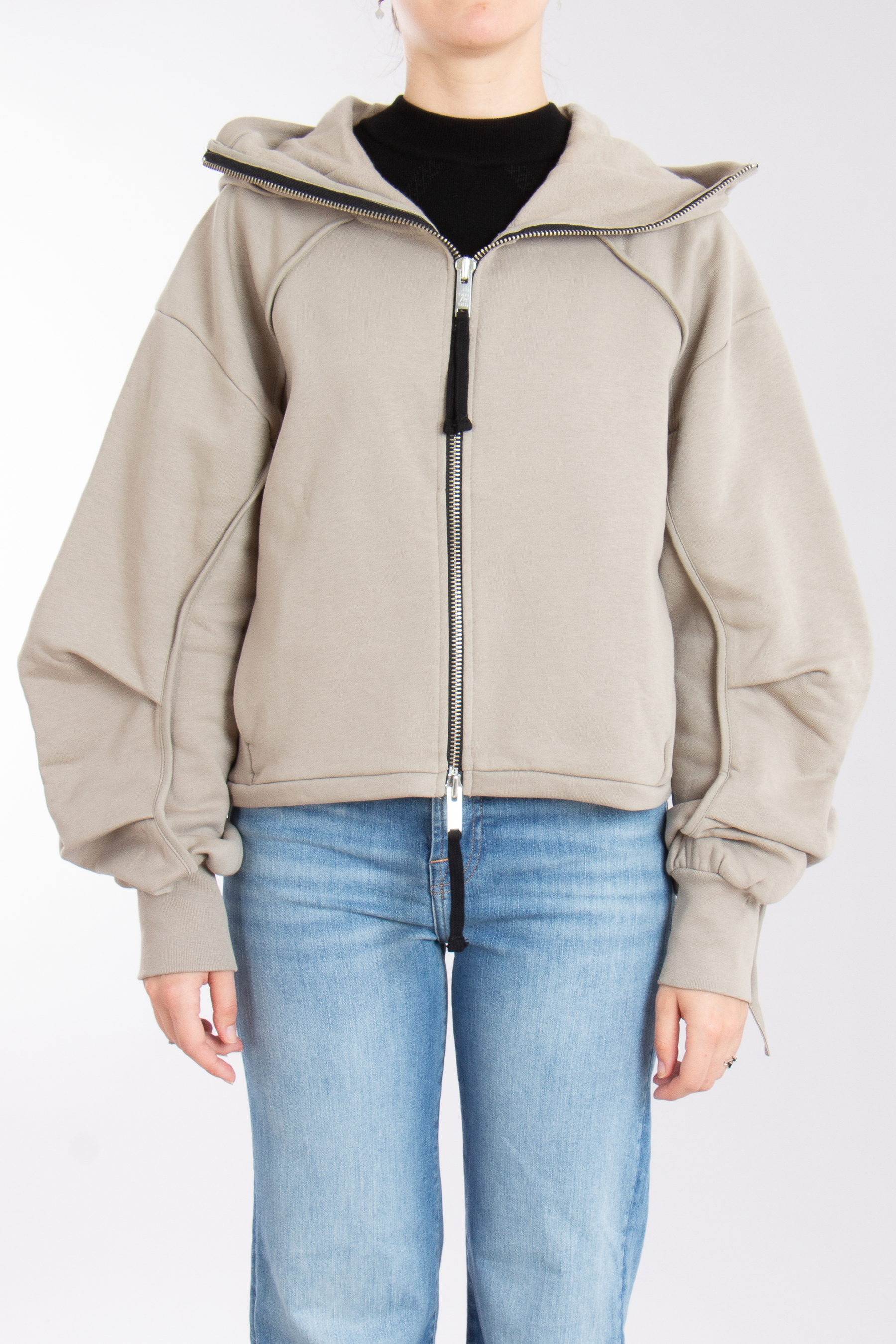 THOM KROM Hooded Cotton Blend Sweat Jacket THOM KROM Hooded Cotton Blend Sweat Jacket