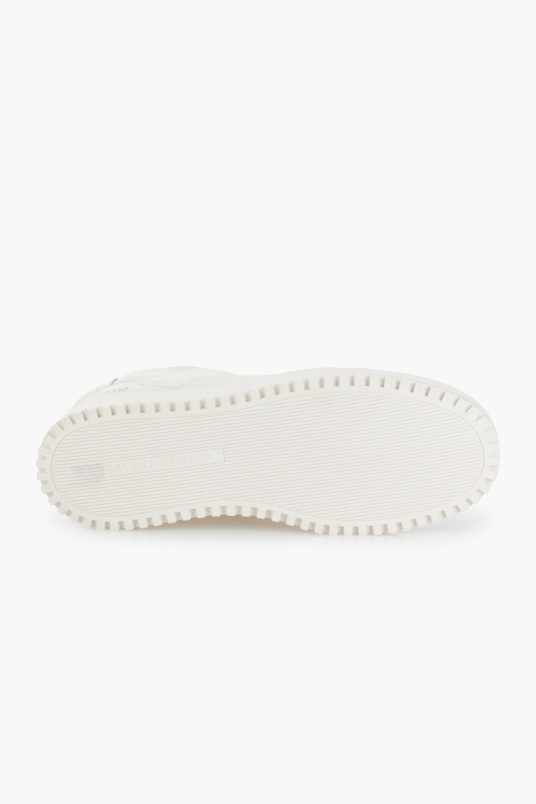EMPORIO ARMANI EA-Patch Leather Sneakers