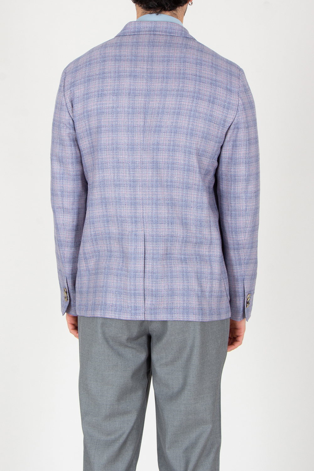 ETRO Regular Fit Plaid Silk-Wool Blend Jacket