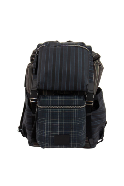 PAUL SMITH Recycled Fabric Patterned Backpack