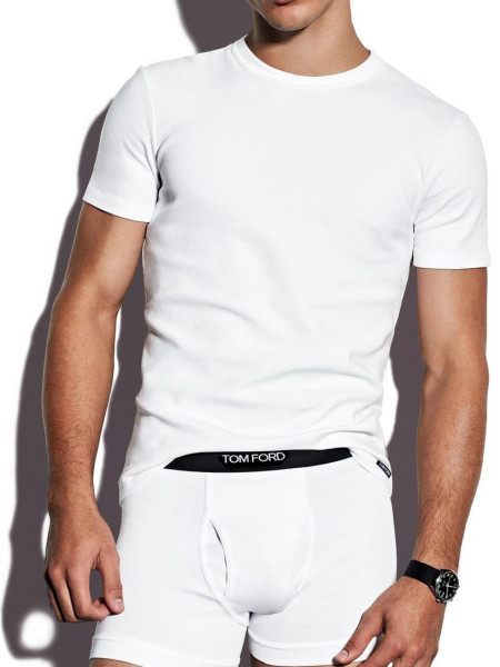 TOM FORD Cotton Crew Neck T-Shirt