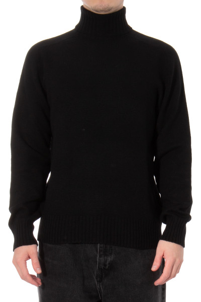 OFFICINE GÉNÉRALE Seamless Wool Cashmere Blend Knit Turtleneck Sweater