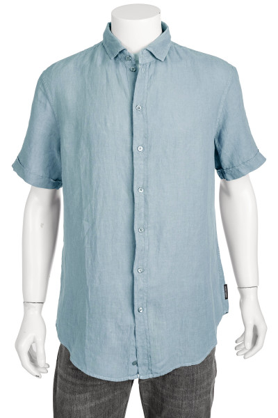 emporio armani linen shirt