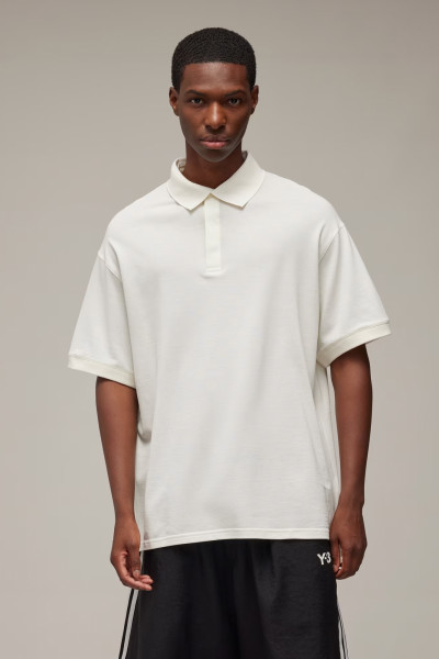 Y-3 Short Sleeve Cotton Piqué Polo Shirt