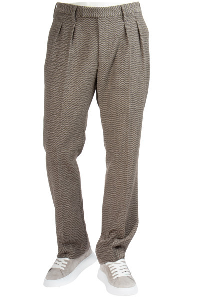 BALDESSARINI Patterned Wool Pants "Cedrik"