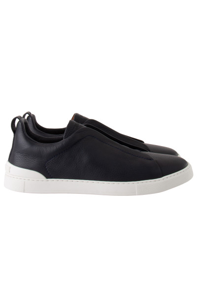 ZEGNA Leather Sneakers Triple Stitch