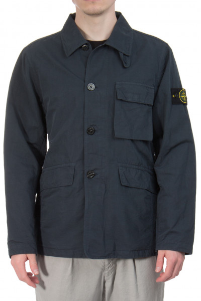 STONE ISLAND Buttoned Jacket With Flap Pockets