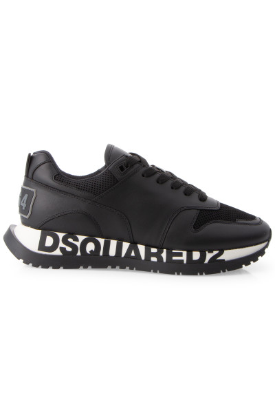 DSQUARED2 Low Leather Mesh Running Sneakers