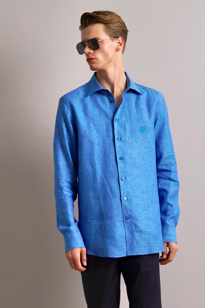 ETRO Embroidered Linen Shirt