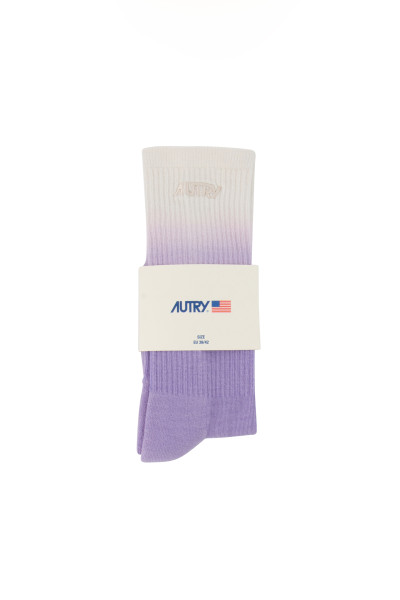 AUTRY Degrade Ribbed Cotton Blend Socks