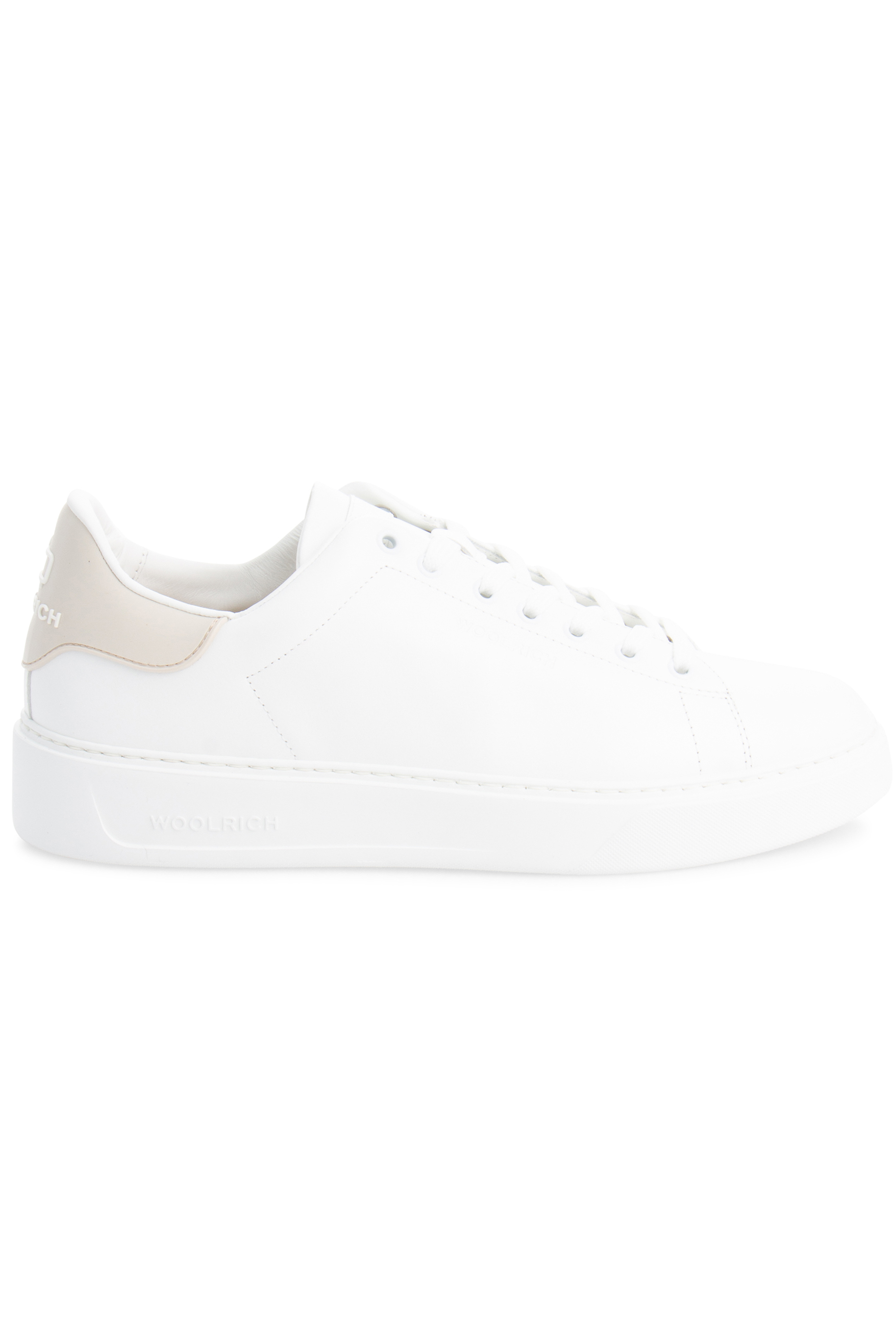 WOOLRICH Leather Contrasting Details Classic Court Sneakers | Sneakers ...