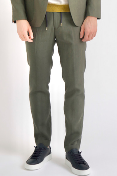 PAUL SMITH Linen Drawstring Trousers