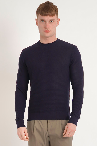 COLOMBO Textured Cashmere Silk Blend Sweater