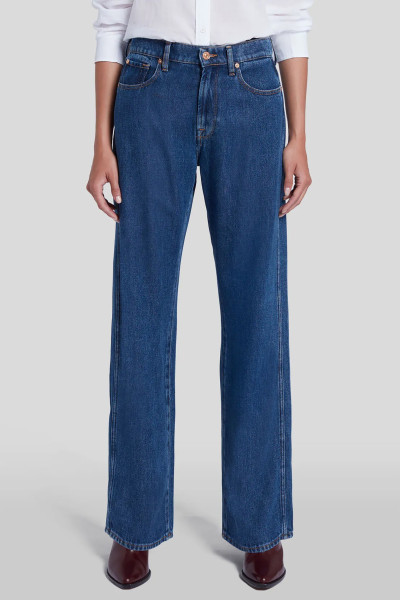 7 FOR ALL MANKIND Straight Lyocell Jeans Tess Trouser