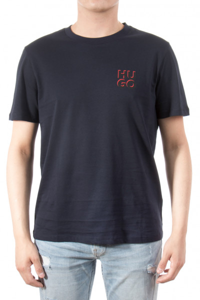 HUGO Cotton Jersey Logo T-Shirt Dimento