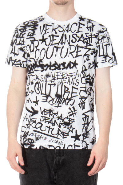 VERSACE JEANS COUTURE Printed Cotton T-Shirt