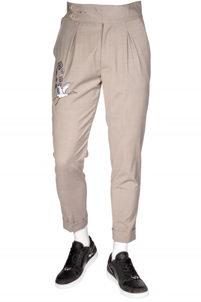 FAMILY FIRST MILANO Embroidery Chino Pants