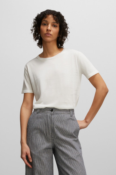 ASPESI Cotton-Silk-Linen Blend T-Shirt