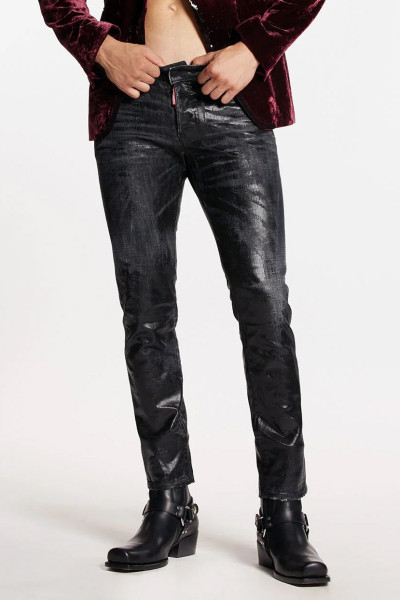 DSQUARED2 Shiny Coated Skater Jeans