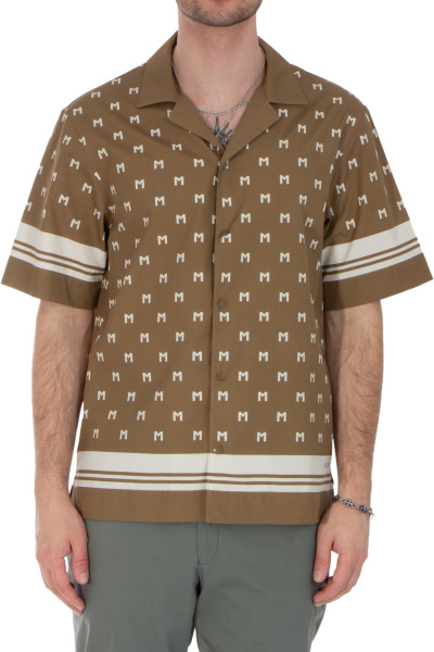 MONCLER Monogrammed Cotton Poplin Shirt