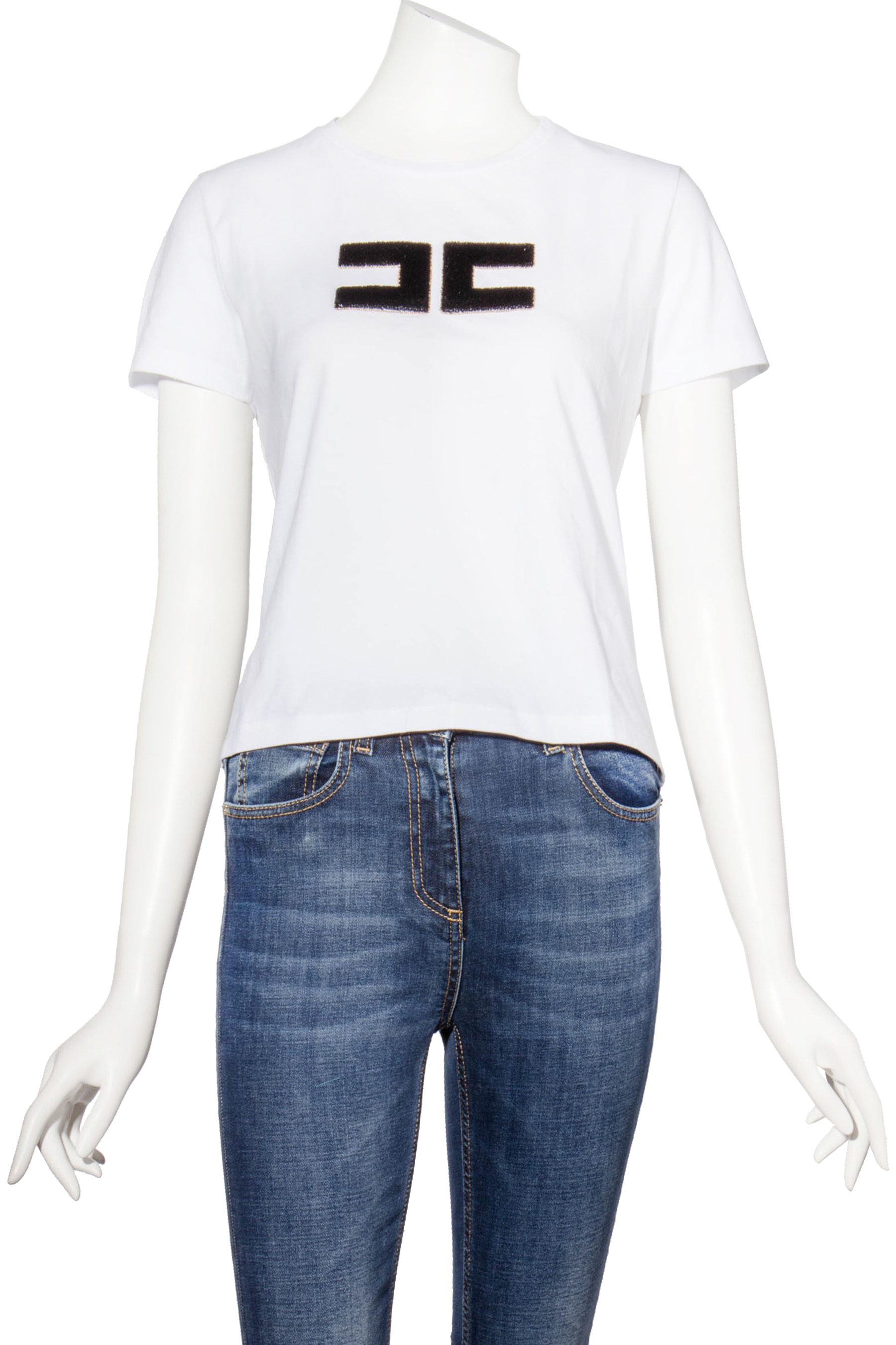 ELISABETTA FRANCHI Logo T-Shirt | T-Shirts | Clothing | Women | mientus ...
