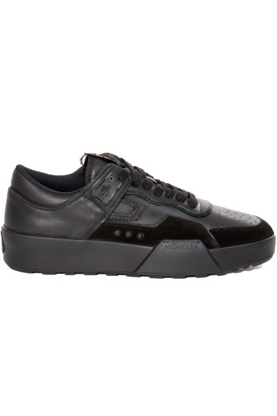 MONCLER Low Top Leather & Suede Sneakers Promyx Space