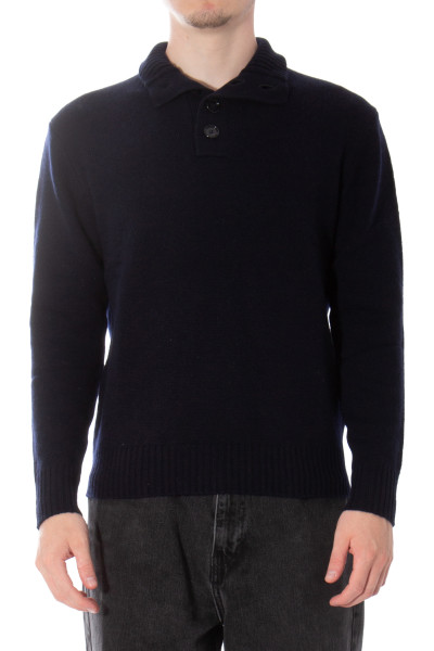 ALLUDE Virgin Wool Cashmere Polo Sweater