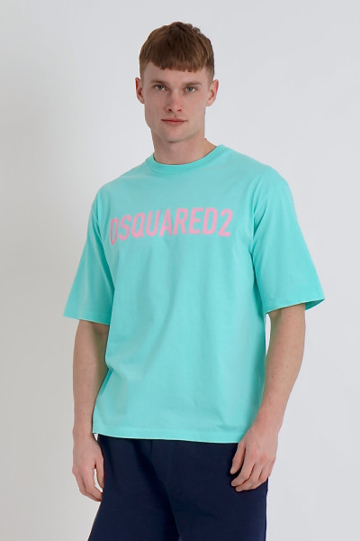 DSQUARED2 Printed Loose Fit Cotton T-Shirt