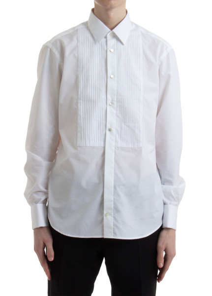 VAN LAACK Tailor Fit Cotton Tuxedo Shirt Verdi