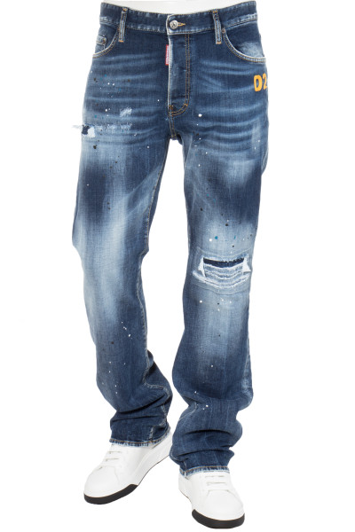 DSQUARED2 Embroidered Sprinkle Wash Roadie Jeans