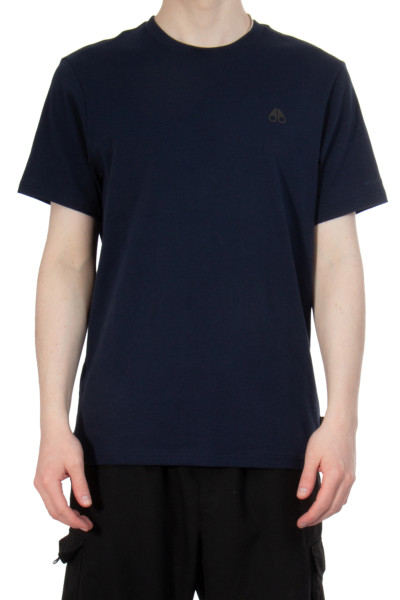 MOOSE KNUCKLES Cotton Jersey T-Shirt Satellite