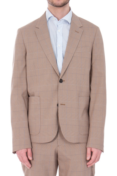 PAUL SMITH Checked Modal & Cotton Stretch Jacket