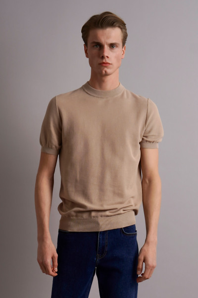 COLOMBO Knitted Cotton T-Shirt