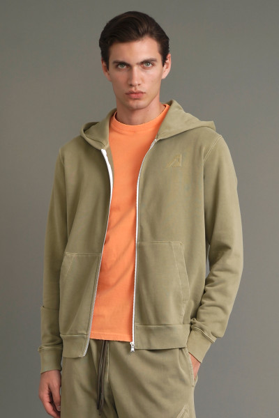 AUTRY Embroiderend Cotton Sweatjacket