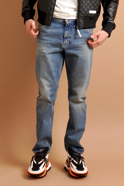 BALMAIN Vintage Wash Cotton Jeans