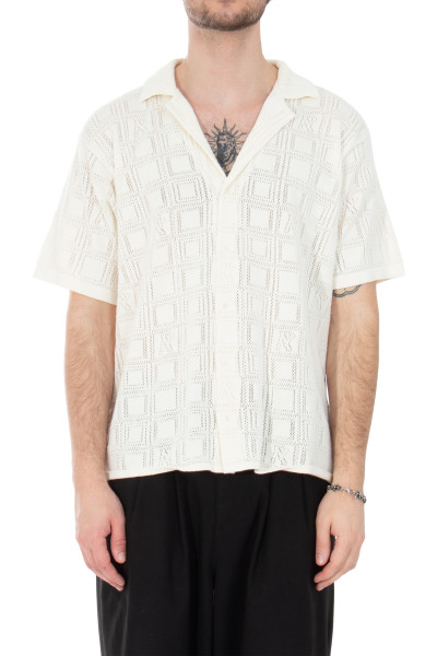 REPRESENT Organic Cotton Lace Knit Shirt