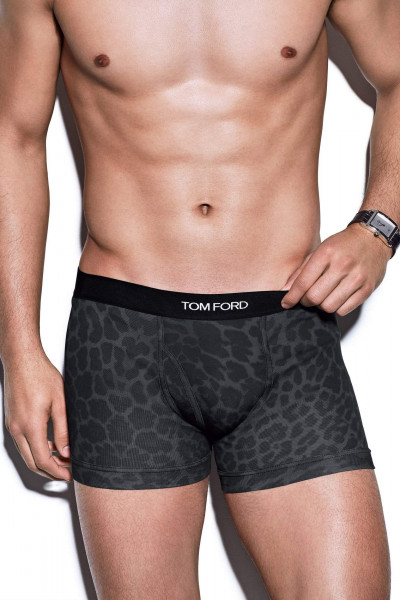TOM FORD Reflective Leopard Jersey Boxer Brief