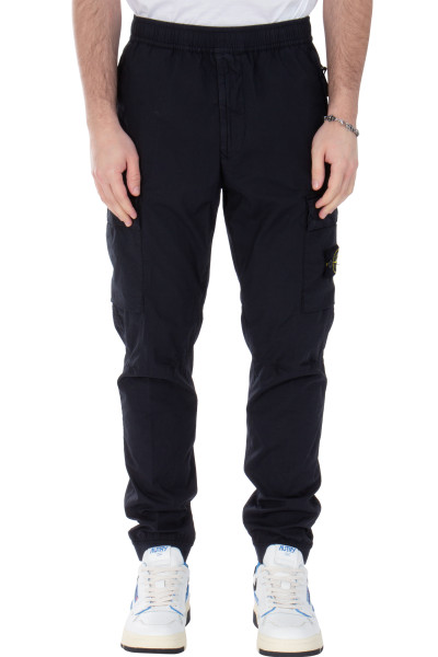 STONE ISLAND Regular Tapered Fit Cotton Stretch Cargo Pants