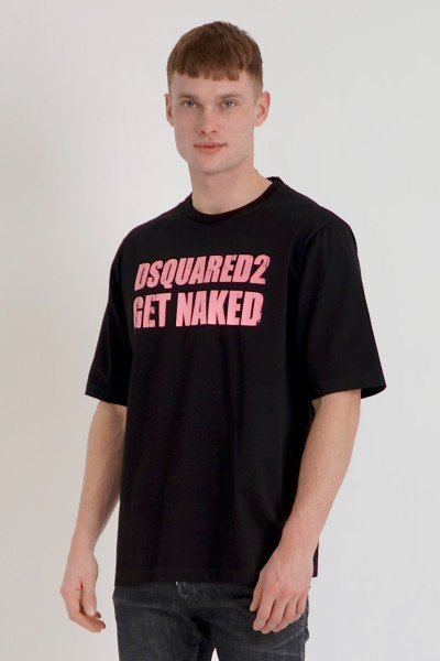DSQUARED2 Printed Skater Fit Cotton T-Shirt