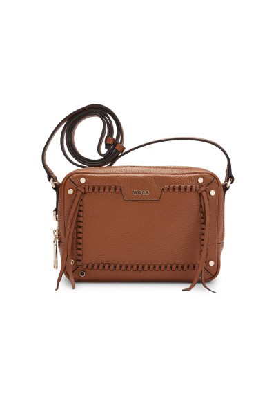 BOSS Grained Leather Crossbody Bag Ivy