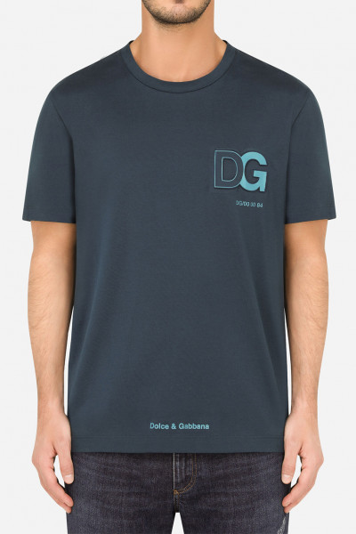 DOLCE & GABBANA Cotton Jersey T-Shirt 3D Logo
