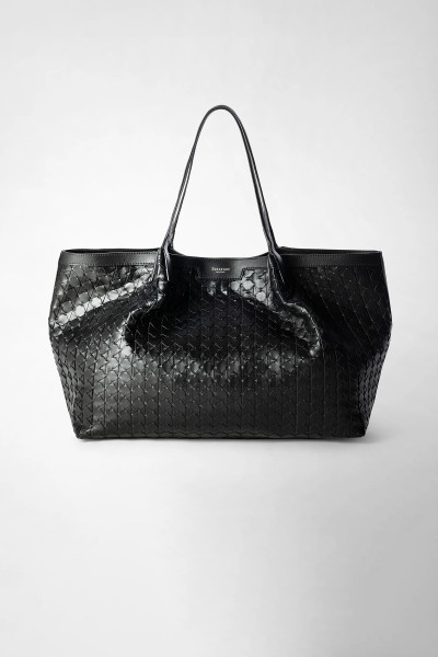 SERAPIAN Mosaico Leather Tote Bag Secret